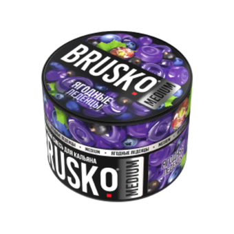 Бестабачная смесь для кальяна BRUSKO 50г MEDIUM - Ягодные леденцы