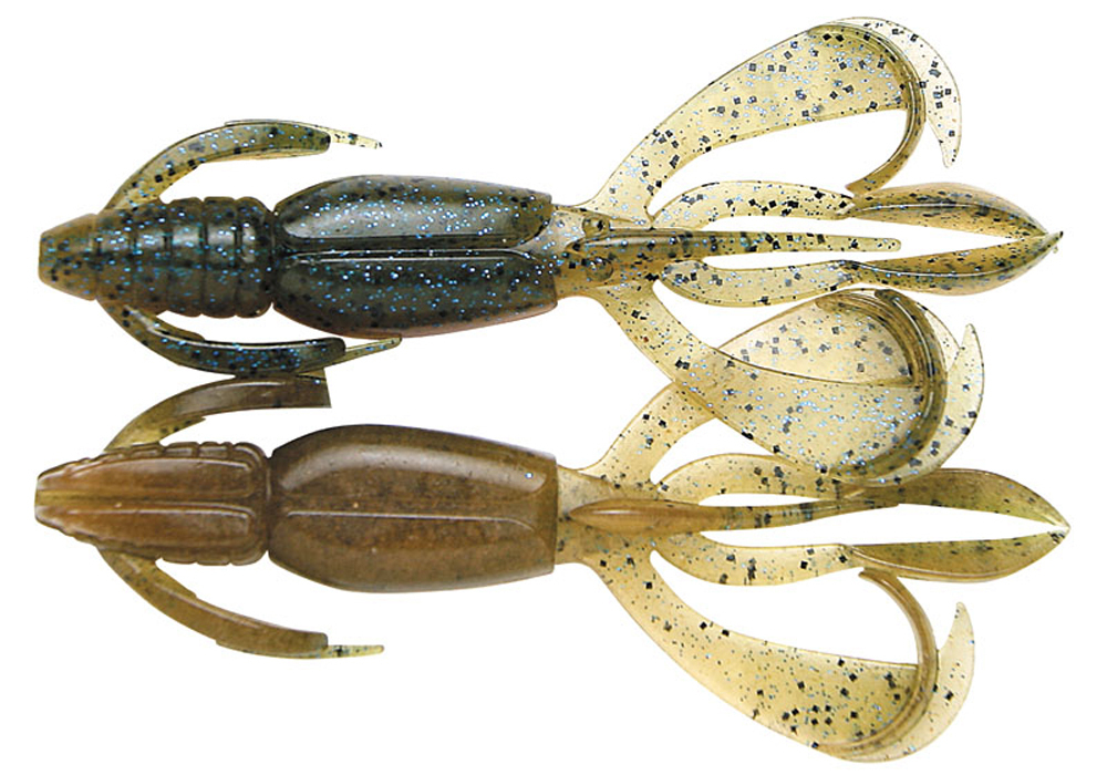 Приманка силиконовая Keitech Crazy Flapper 3.6" #462T Electric Smoke Craw