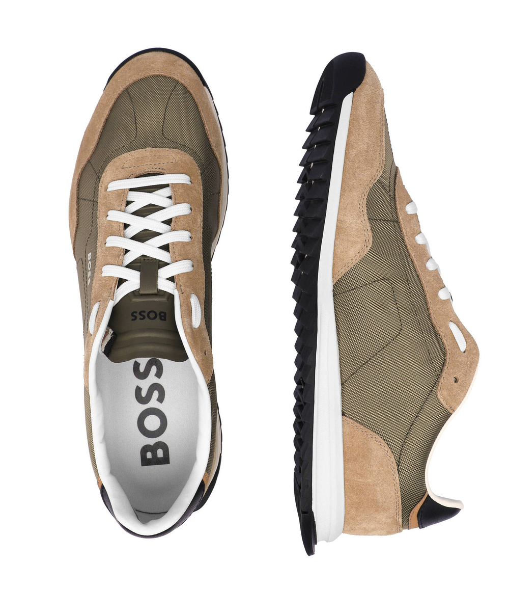 Кроссовки Zayn_Lowp_sdtx BOSS BLACK - оливковый(50517276)