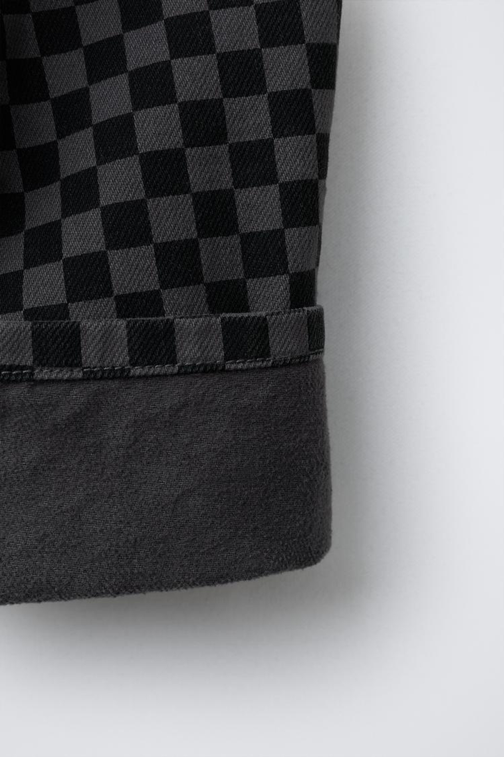 ZARA ТЕПЛЫЕ БРЮКИ BAGGY ИЗ ТВИЛА В КЛЕТКУ, МОРСКОЙ ТЕМНО-СИНИЙ