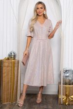 Платье праздничное Мадлен (персиковое) П14604-18М LT Collection