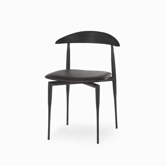 Стул Tor, черный с черной спинкой
