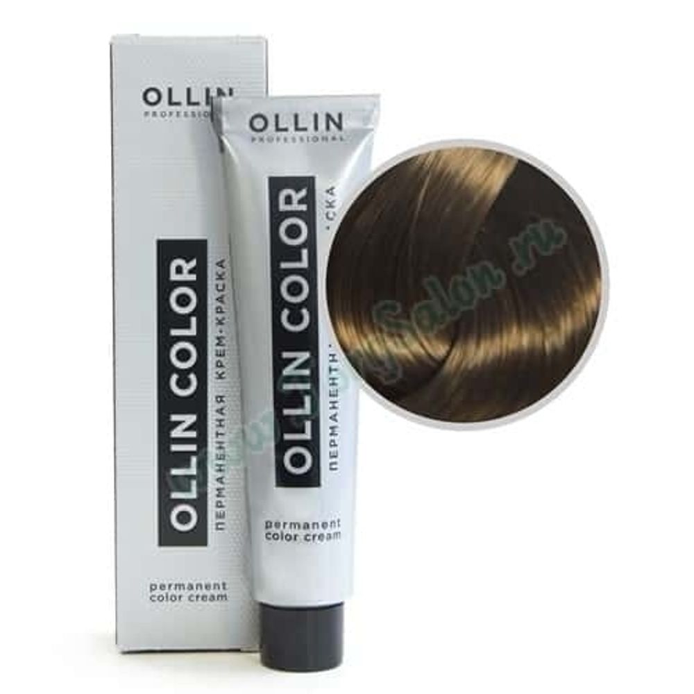Крем краска для волос перманентная Ollin Color «Темно-русый золотистый» 6/3