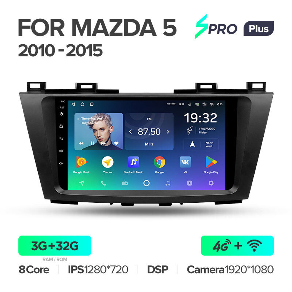 Teyes SPRO Plus 9" для Mazda 5 2010-2015