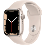 Смарт-часы Apple Watch Series 7 A2473, 41мм, MKMY3LL/A, Startlight Aluminum Case/Starlight Sport Band