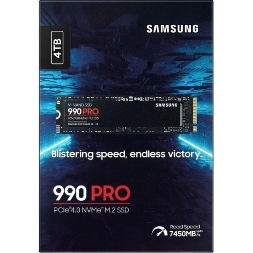 Накопитель SSD Samsung M.2 4.0Tb 990 PRO Series [MZ-V9P4T0BW] PCI-E DDR4
