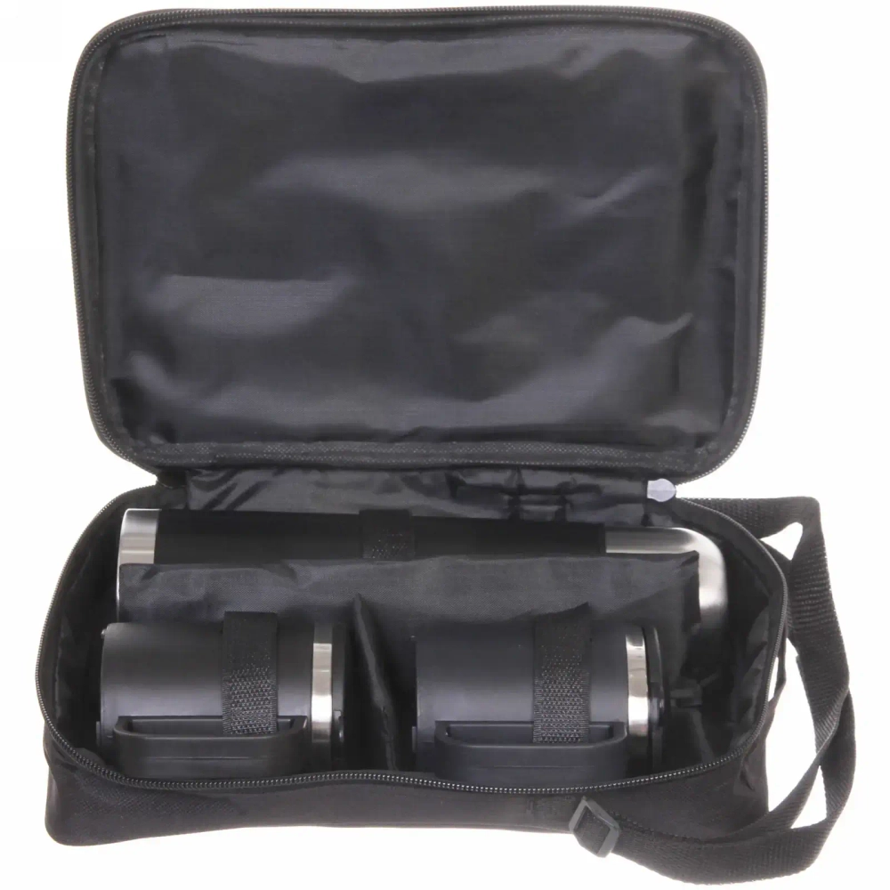 Набор походный 3предмета в сумке (Термос 500мл+2термокружки 200мл) черный