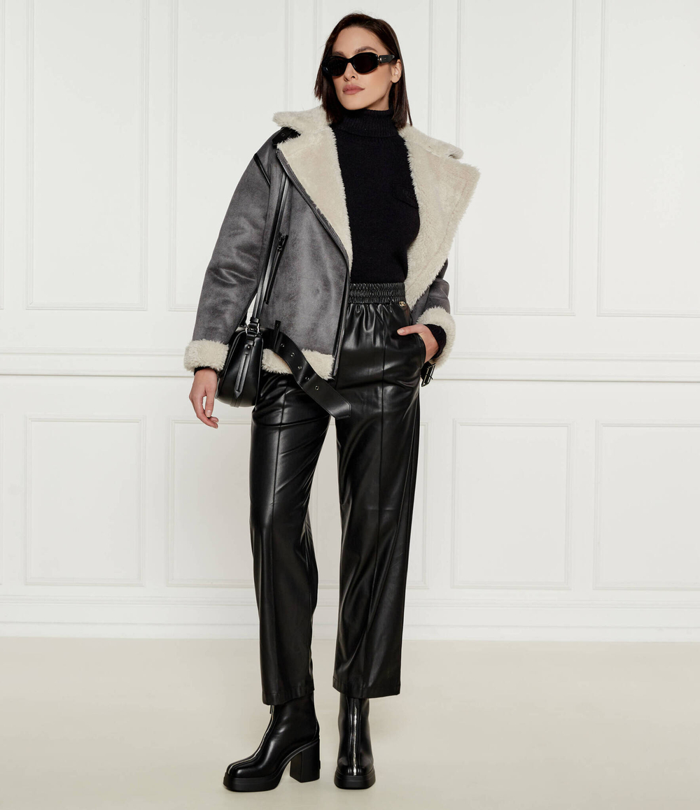 Кожаные штаны Liu Jo - черный(WF4153 E0392)