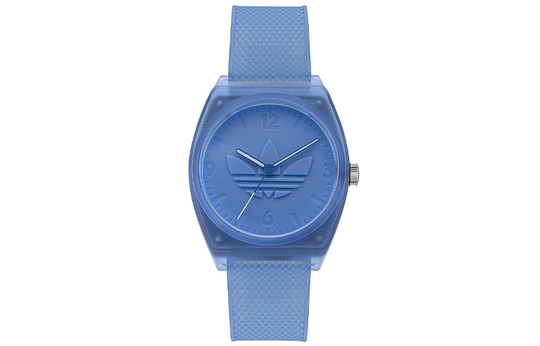 Adidas Originals STREET Wrist Watch Quartz Movement Resin Strap 38mm Blue Dial Men"s Watches 50m Water Resistant