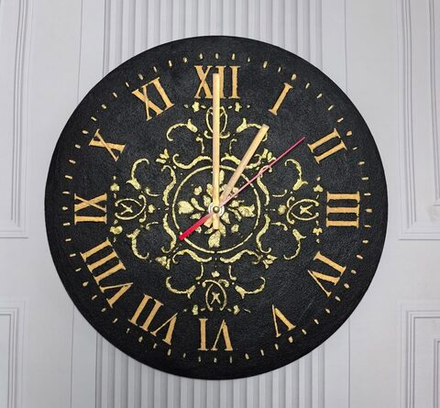 Авторские настенные часы "Золотая ночь" 30см