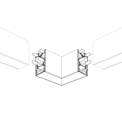 Угол S2-LINE-4067-L90 прямой (Arlight, Металл) 021250