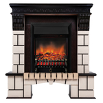 Каминокомплект Real Flame Stone AO-297 с очагом Fobos Lux Black RC