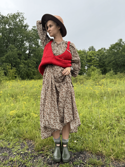 Топ вязаный алый by Ma