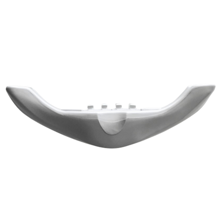 Передний бампер (губа) KG STILO EVO с креплениями серебристый