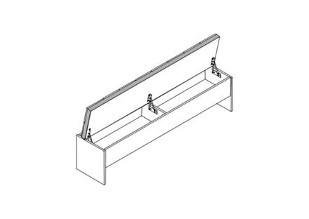 Глазго (МебельГрад) Скамья для спальни 1600мм