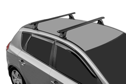 Багажная система LUX с дугами 1,3м аэро-трэвэл (82мм) черными для Nissan Elgrand (E52) минивен 2000-