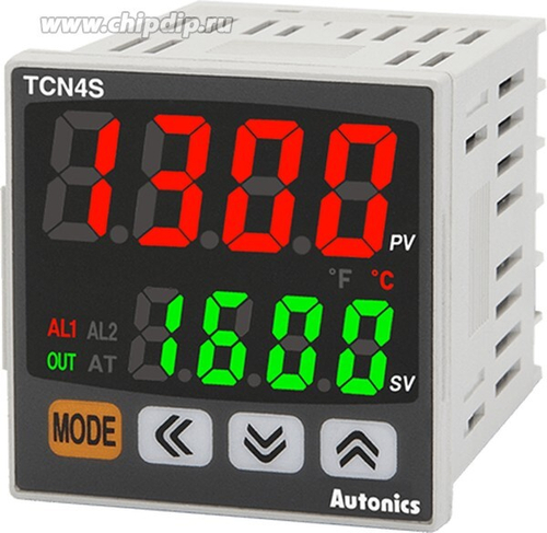 TCN4S-24R, Температурный контроллер, 48х48, реле+ТТР, сигн.х2, 100-240В~, артикул A1500003928R