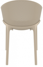 Кресло пластиковое, Siesta Contract Sky, бежевый
