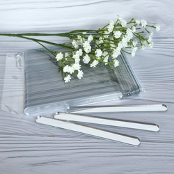 Палочки акриловые для эскимо 11 см, 50 шт (серебряные)