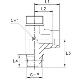 Штуцер FLC DL12 BSPT 3/8 (корпус)