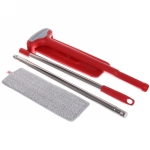 Швабра «Liao» отжимная с двумя насадками из микрофибры Z130034 красная