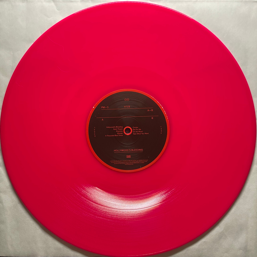 Post Malone ‎– Hollywood's Bleeding 2LP (Европа 2020г.) Pink