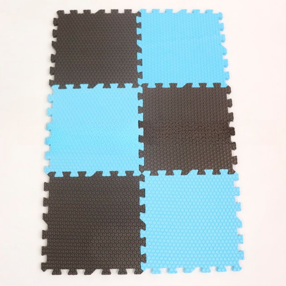 Мягкий пол "Соты" 6 плиток 300x300x14 мм 40 шор