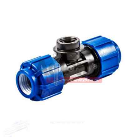 Тройник ПЭ с внутр. труб. резьбой 40х1''х40 (обж.) ТПК-АКВА