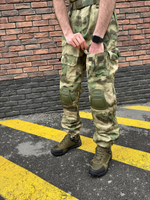Тактический костюм горка с наколенниками и налокотниками мох лайт