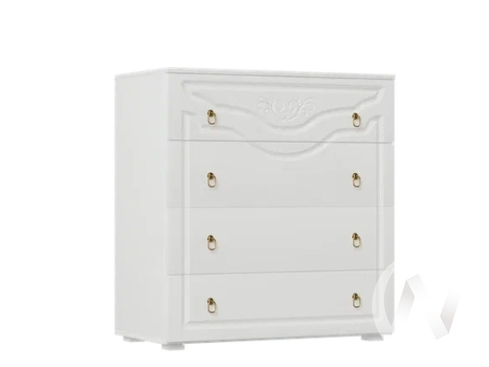 Комод Спальня Престиж (белый/белый матовый)