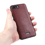 Чехол ТПУ под кожу для Xiaomi Redmi 6A, 011178 Светло-коричневый