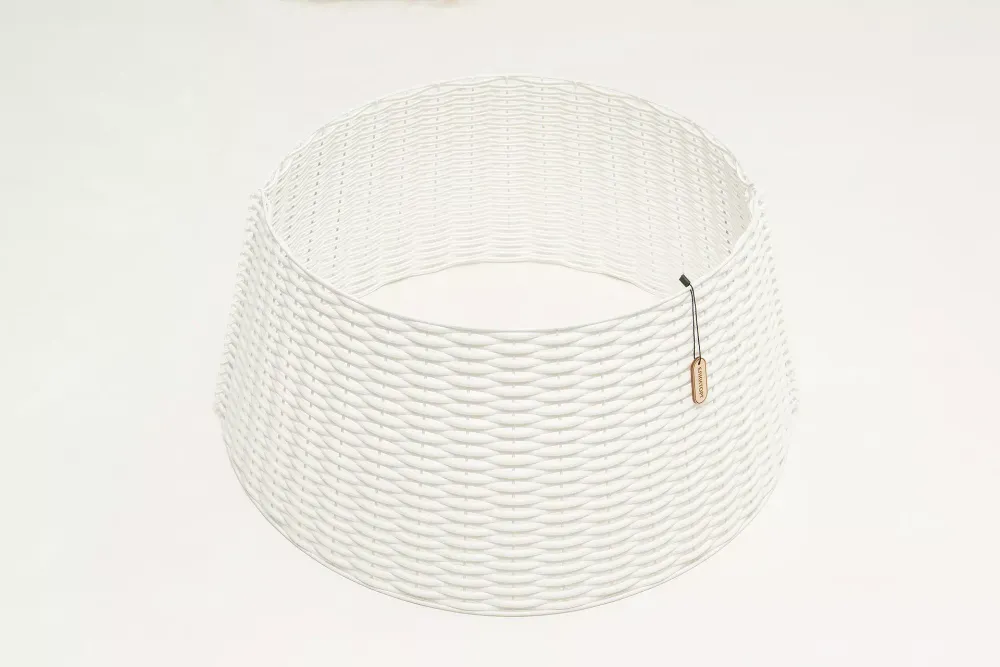 Корзина под елку, разборная "Царская лоза" белая