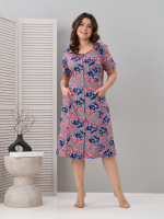 Халат Х-058/серый-голубойпион