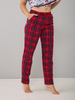 Пижама с брюками КБ-161/собачки-краснклетка