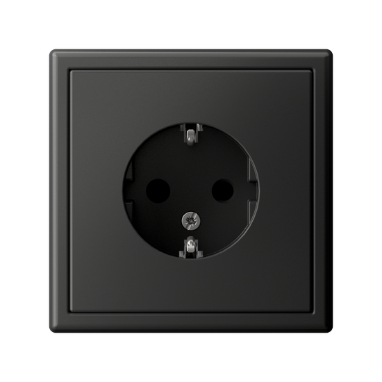 Розетка ArtGallery 16А с заземл. защ. шторки механизм базальт SE GAL001445