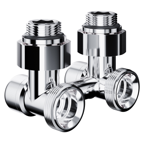 Узел нижнего подключения Royal Thermo Design угловой 1/2quot;х3/4quot; EK (хром)