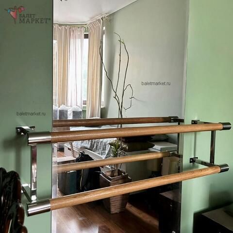 Монтаж балетного двухрядного станка в частной квартире