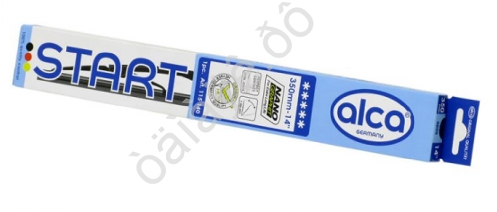 Щетка дворника 350мм  АЛКА START силикон/графит 115-140