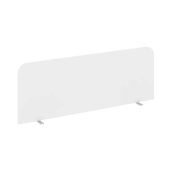 Настольный Экран фронтальный UNE.DEKRF-400 Белый Бриллиант/Металл Серый 780*18*425