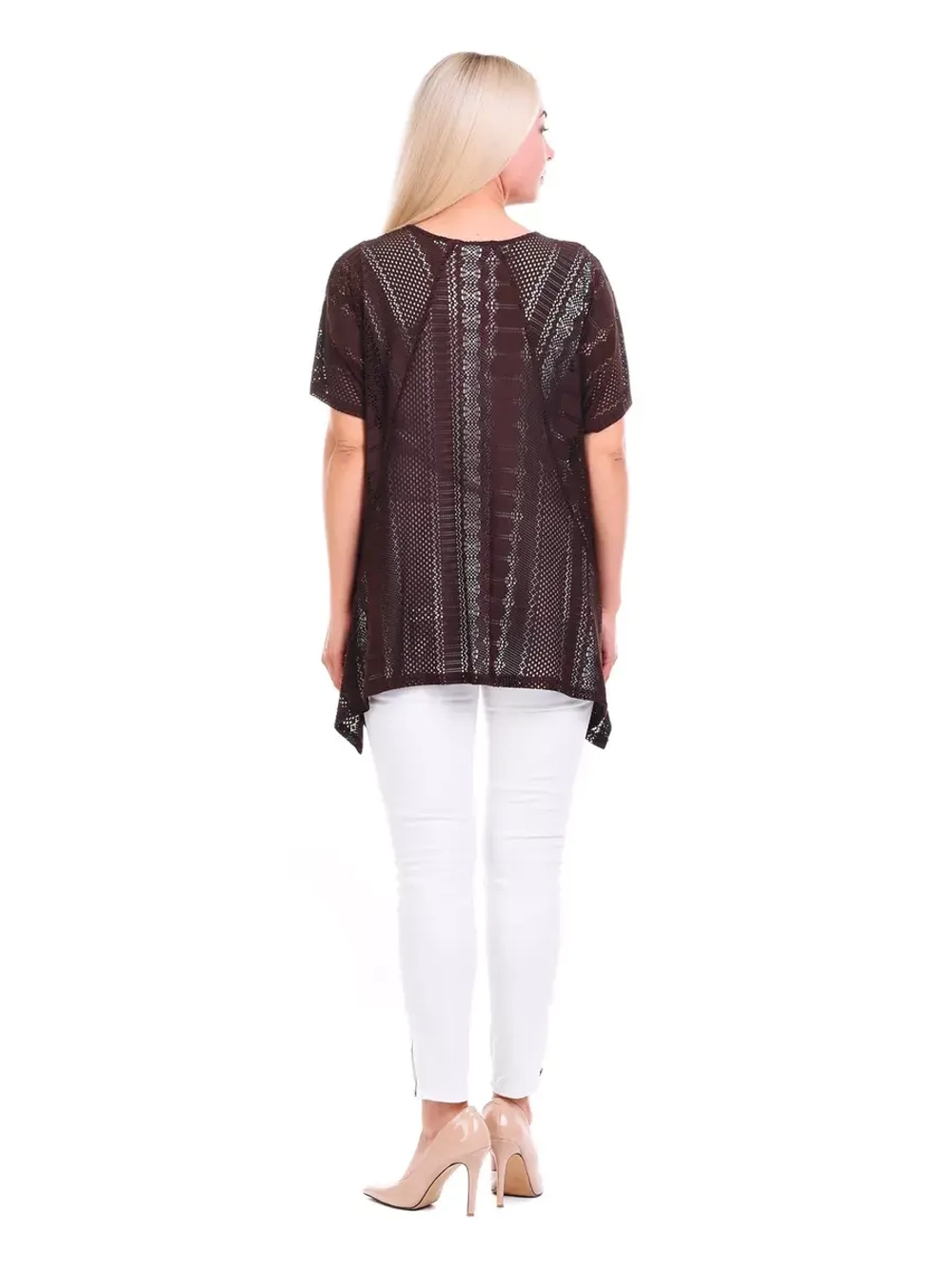 Блузка туника ажурная