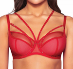 Красный бюстгальтер Pois Pois с чашками +size на косточках (Размер: 95G) (Цвет: красный)