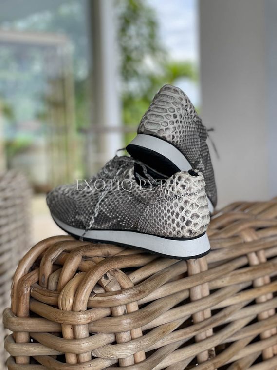 Кроссовки из кожи питона SH-166