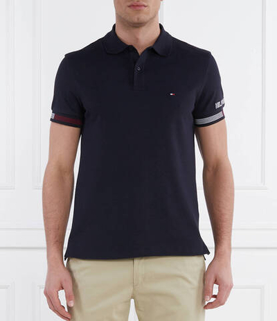 Поло FLAG CUFF Tommy Hilfiger - темно-синий(MW0MW34780)