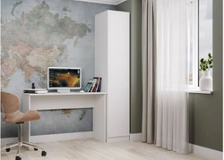 Шкаф-пенал Мори МШ 400 (ш402*г478*в2100мм), ЛДСП Белый