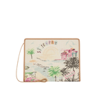 Клатч Dior 30 Montaigne Dea из коллекции Saint-Tropez Souvenir, мультиколор жаккард