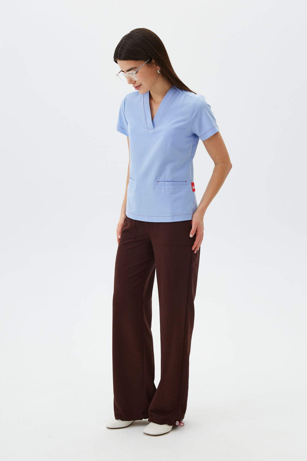 Топ медицинский женский Лаконико, скайблю