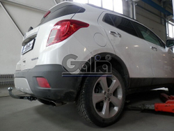 Фаркоп оцинкованный Galia O063A для Opel Mokka 2012-, Chevrolet Tracker 2013-(паспорт и сертификат в комплекте)(без электрики)