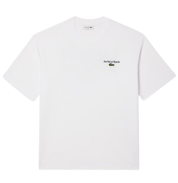 Теннисная футболка Lacoste Loose Fit Heavy Jersey Printed - white