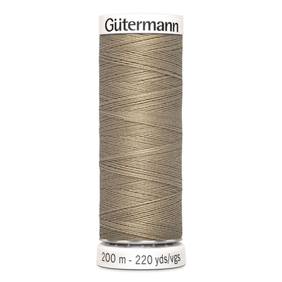 01 Нить Sew-All 100/200 м для всех материалов, 100% полиэстер Gutermann 748277 (263 бежево-оливковый)