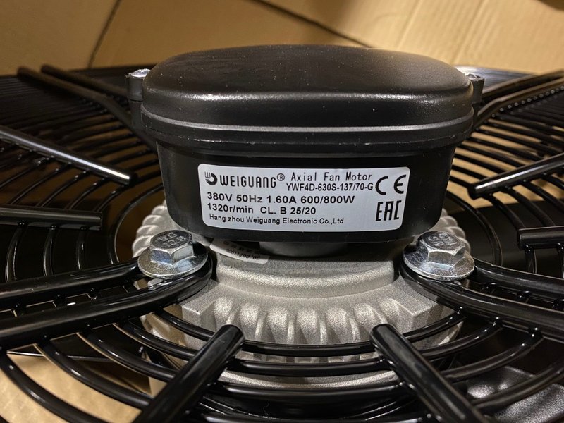 Высокотемпературный жаростойкий вентилятор (+80°C) YWF4D-630HT